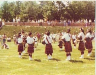 Cleveland Caledonian Pipe Band Competing at the Alexandria, VA Highland Games 1977) Cleveland Caledonian Pipe Band Competing at the Alexandria, VA Highland Games 1977)